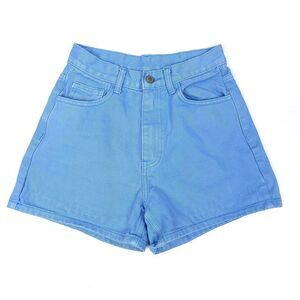 BRANDY MELVILLE 100% Cotton 90's High Rise Mom Jean Shorts Sky Blue Denim Small